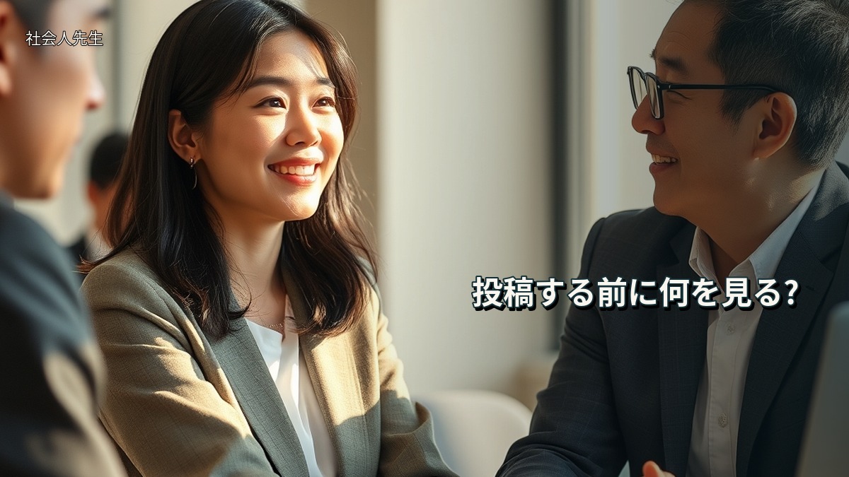 投稿する前に何を見る?