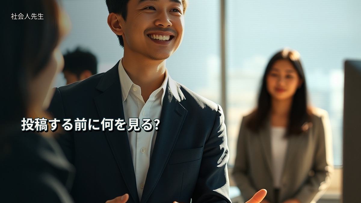 投稿する前に何を見る?