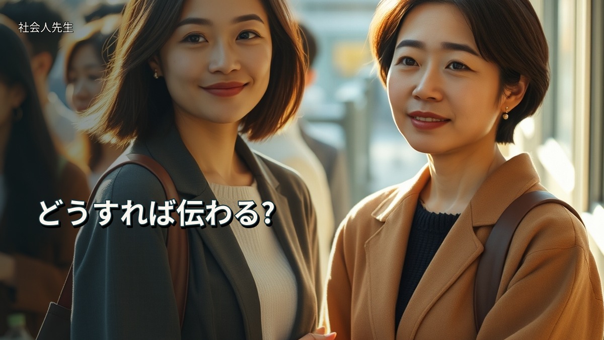 どうすれば伝わる?
