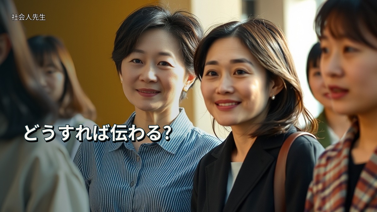 どうすれば伝わる?