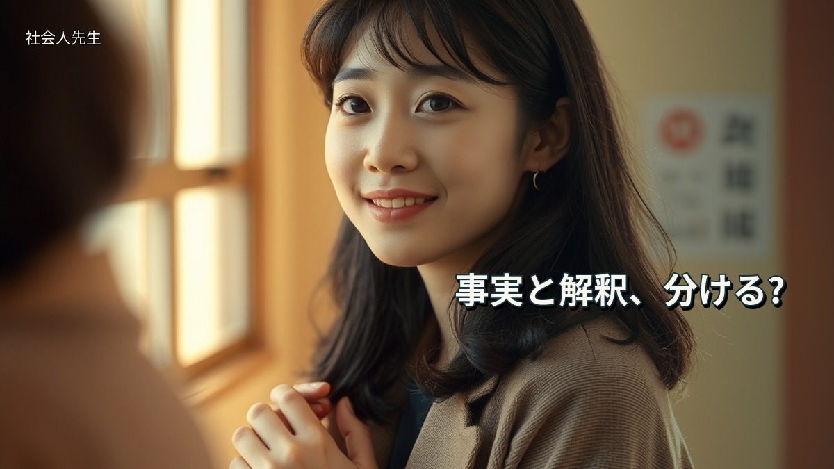 事実と解釈、分ける?