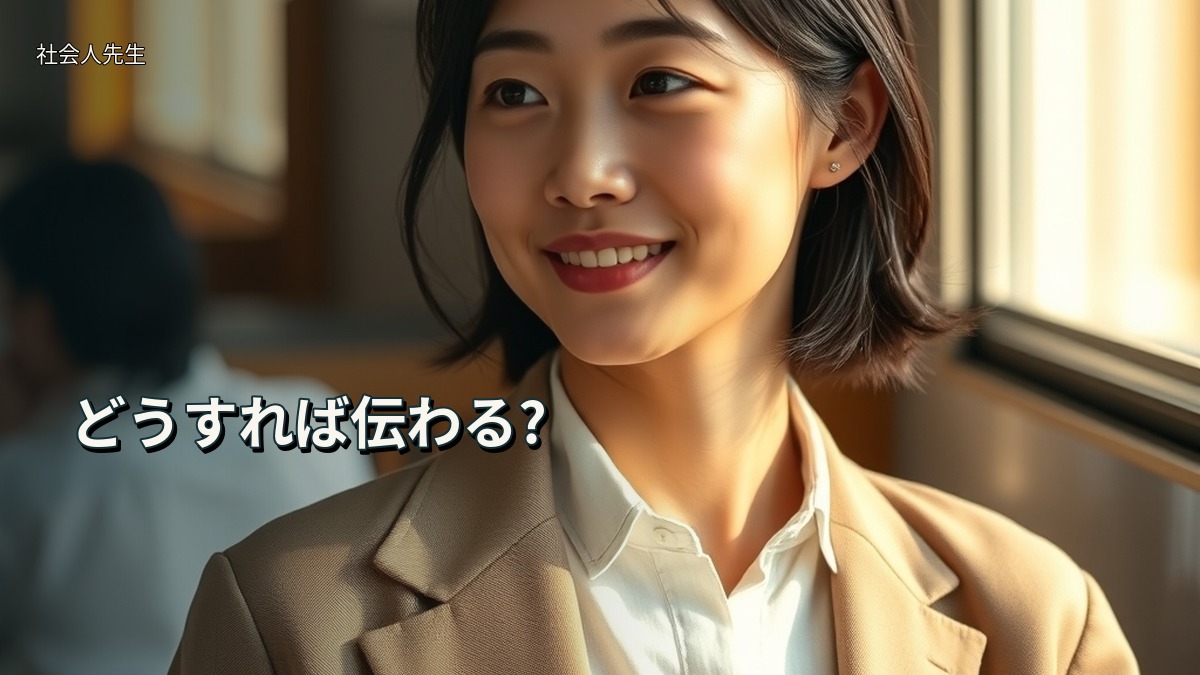 どうすれば伝わる?