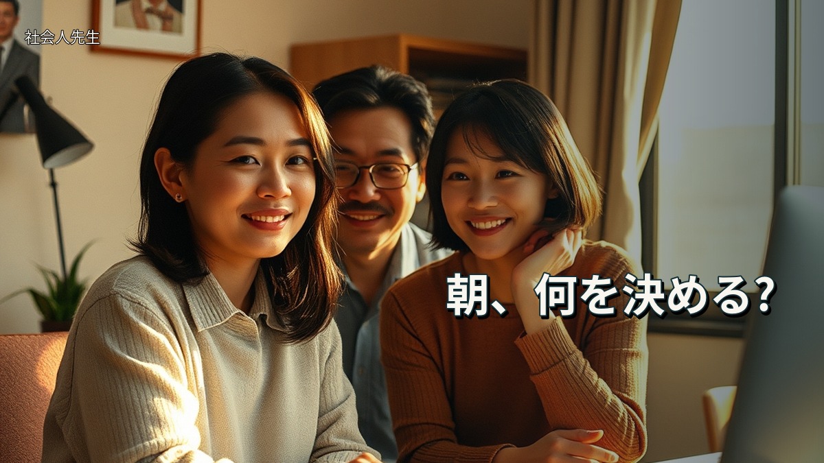 朝、何を決める?
