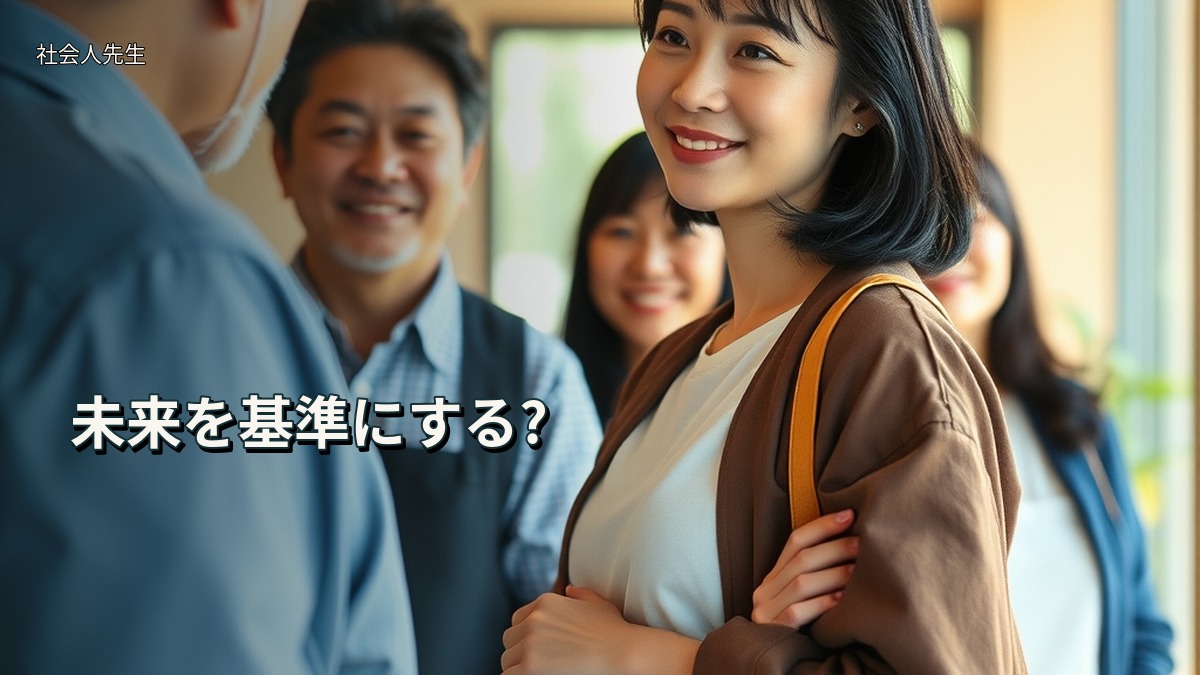 未来を基準にする?