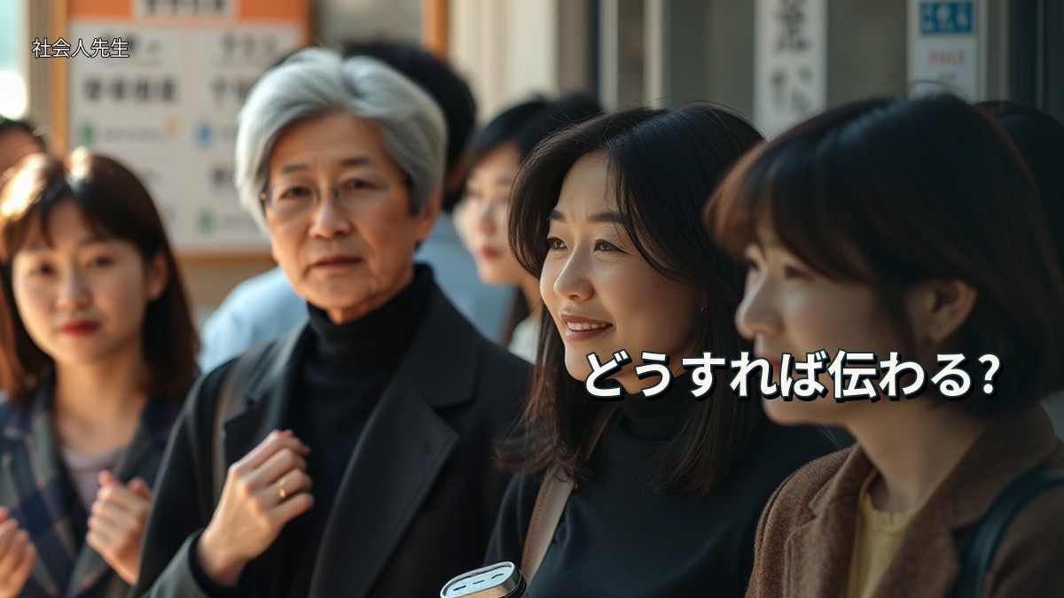 どうすれば伝わる?
