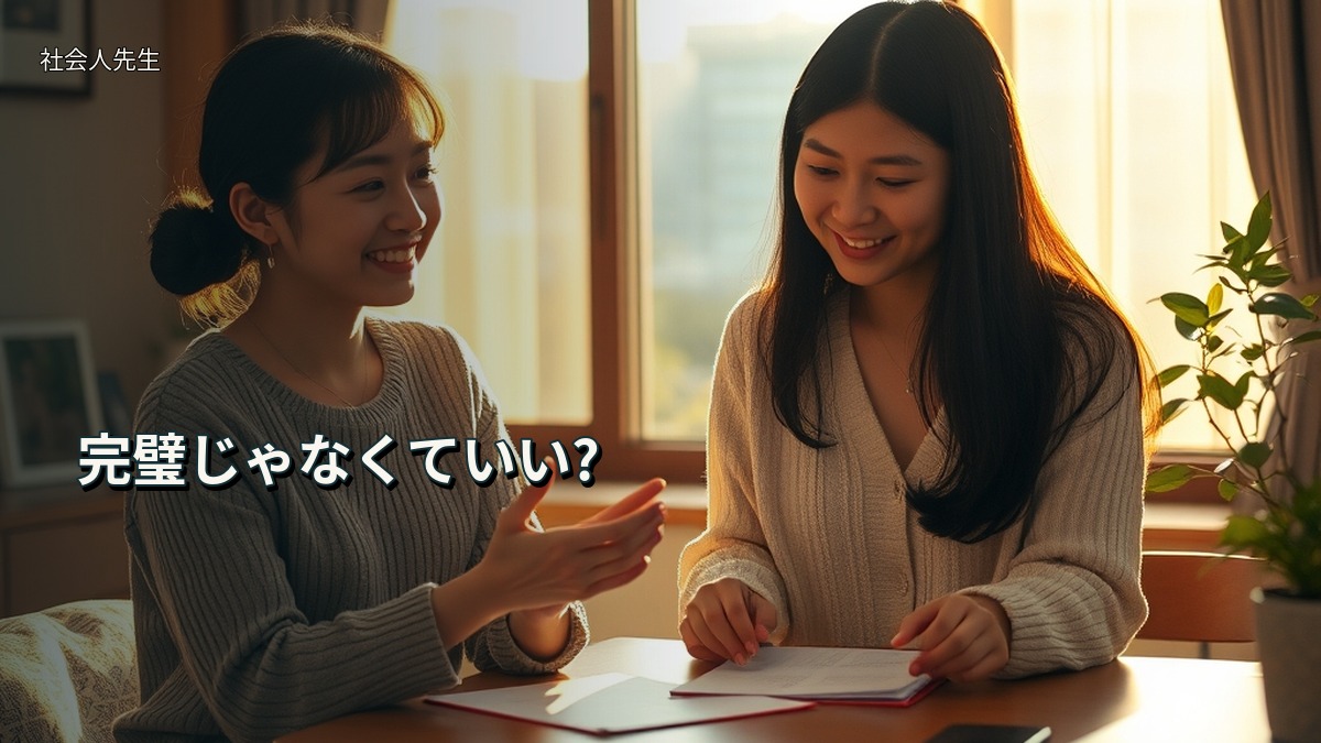 完璧じゃなくていい?