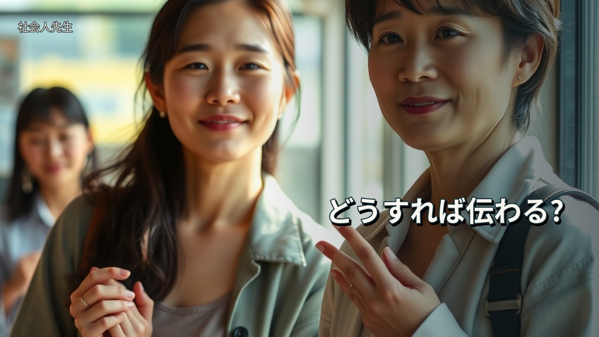 どうすれば伝わる?