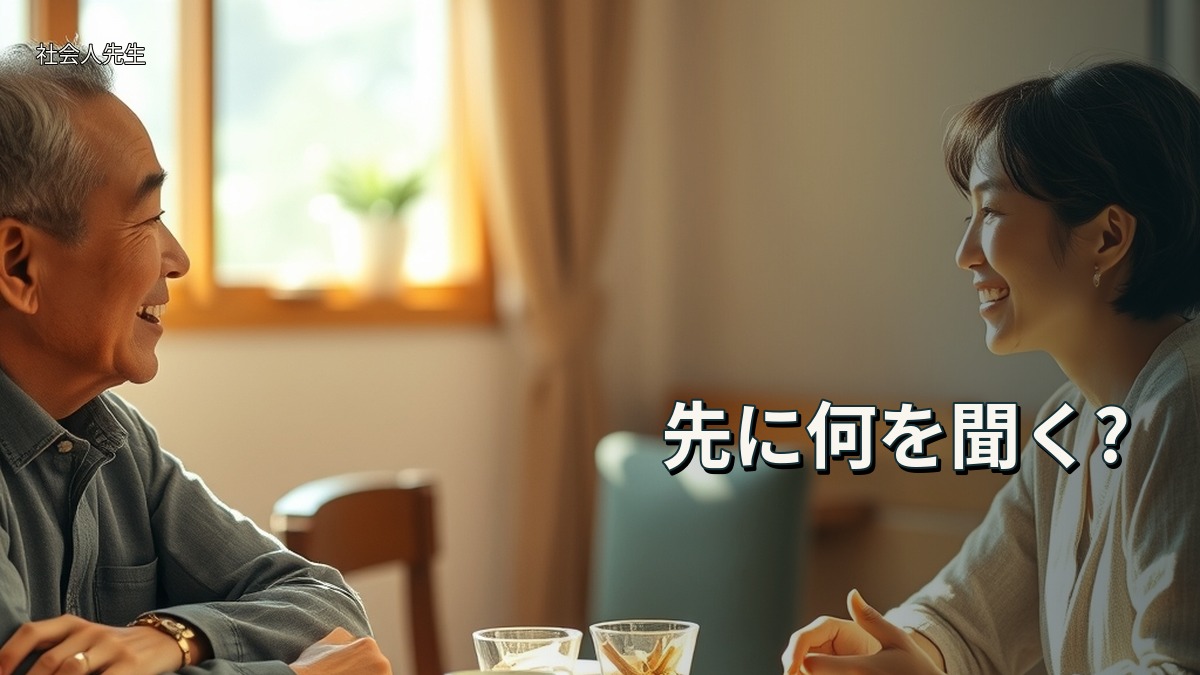 先に何を聞く?