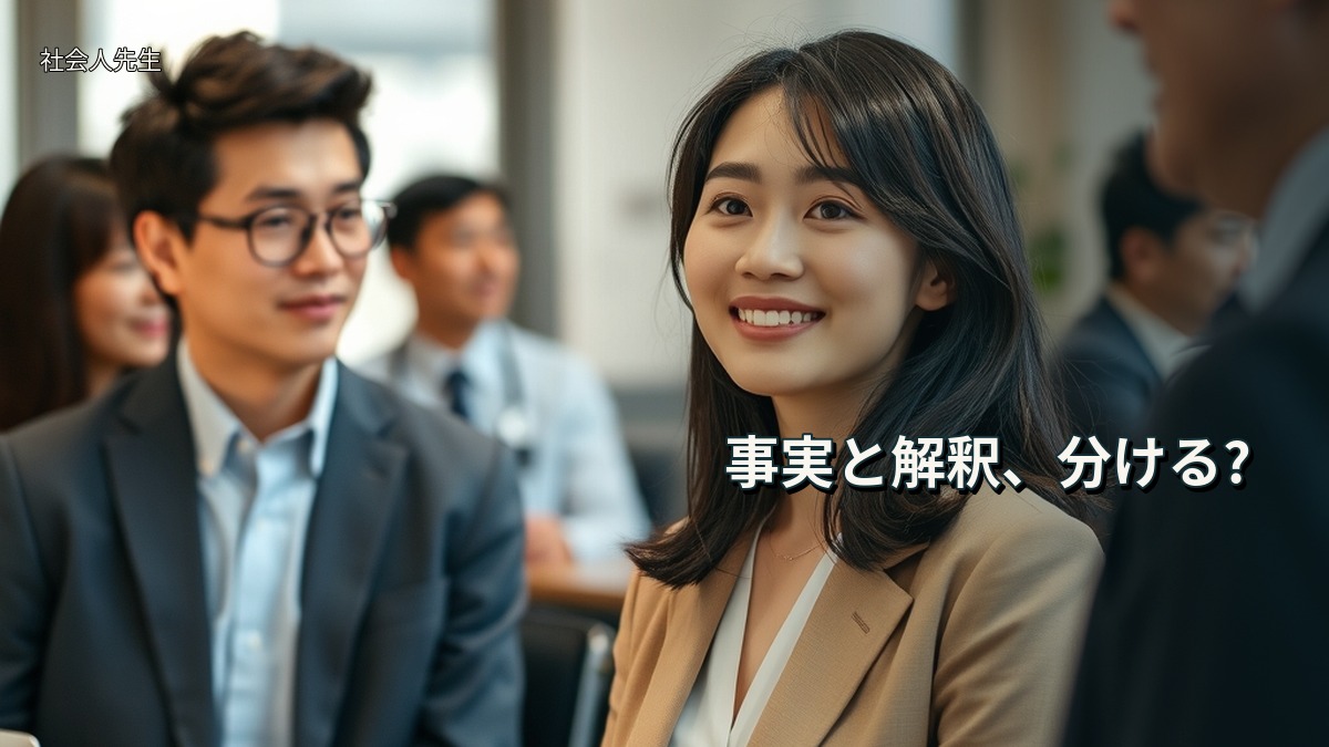 事実と解釈、分ける?