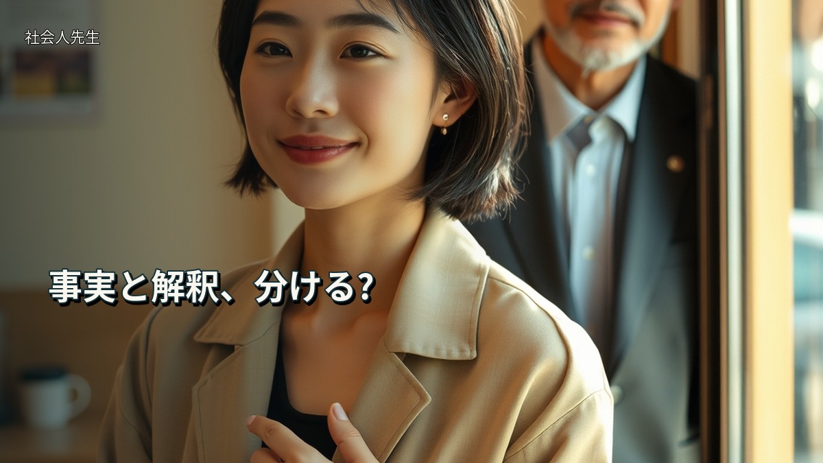 事実と解釈、分ける?