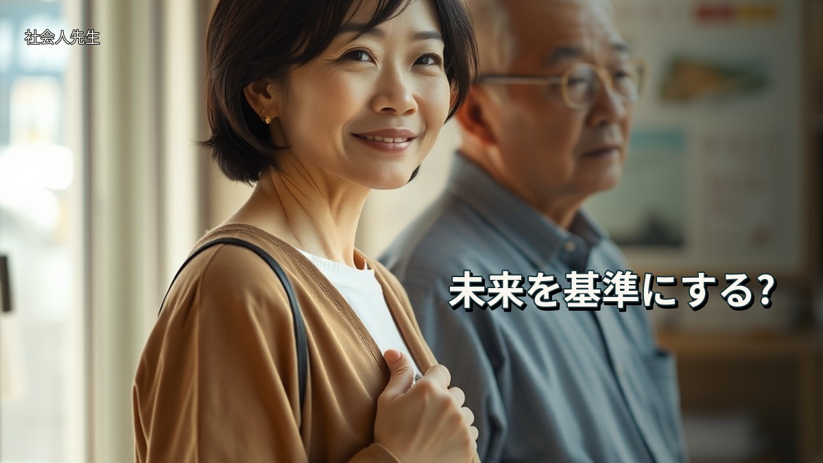 未来を基準にする?