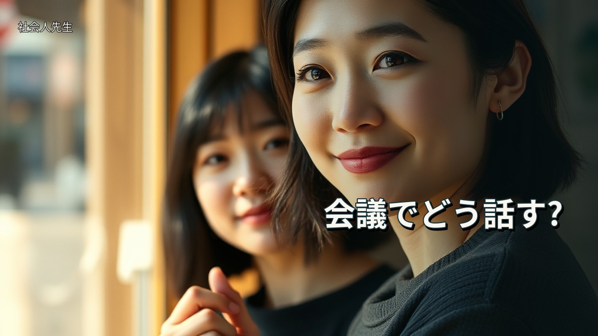 会議でどう話す?