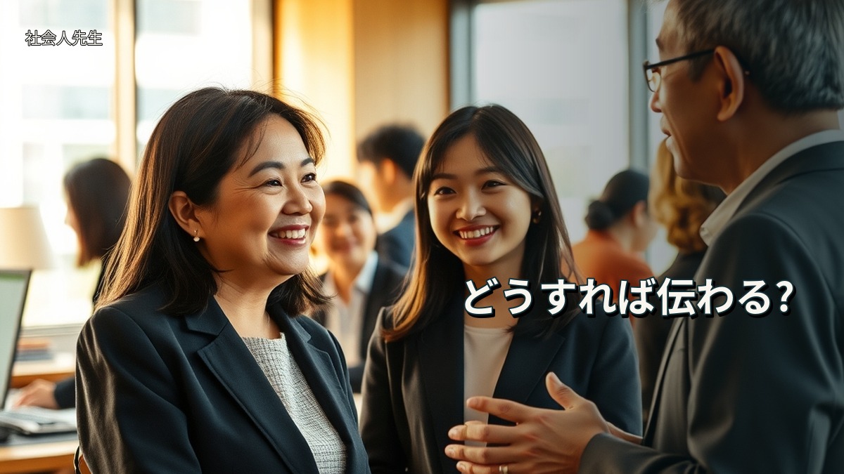 どうすれば伝わる?