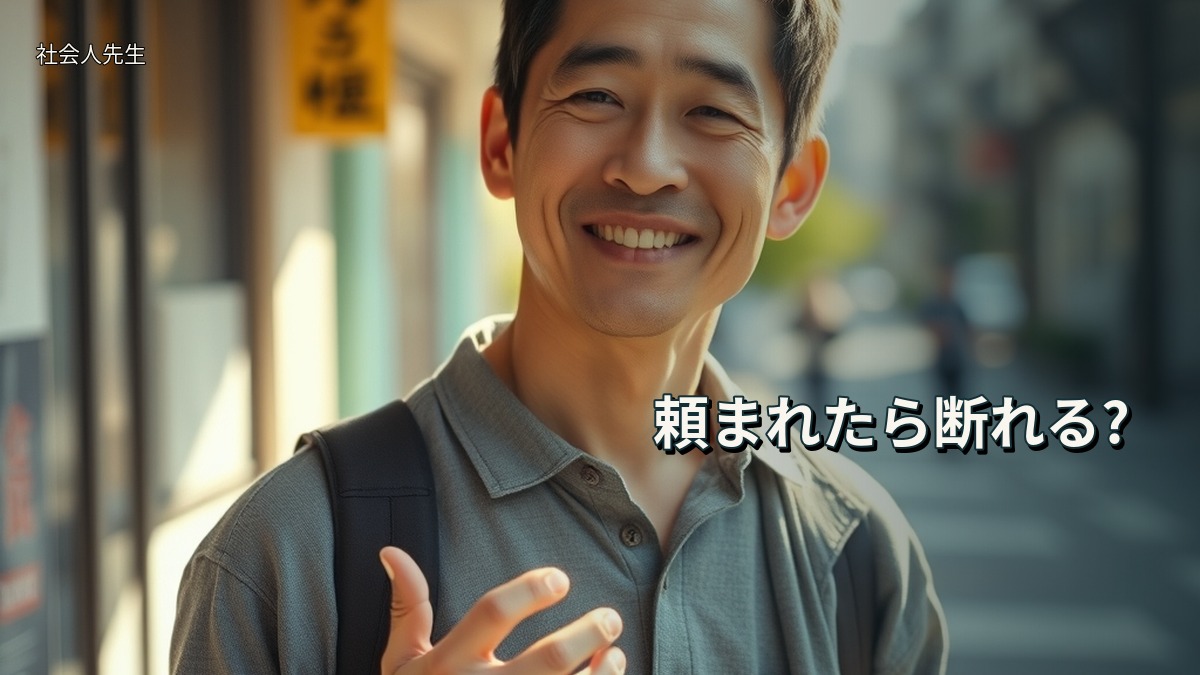 頼まれたら断れる?