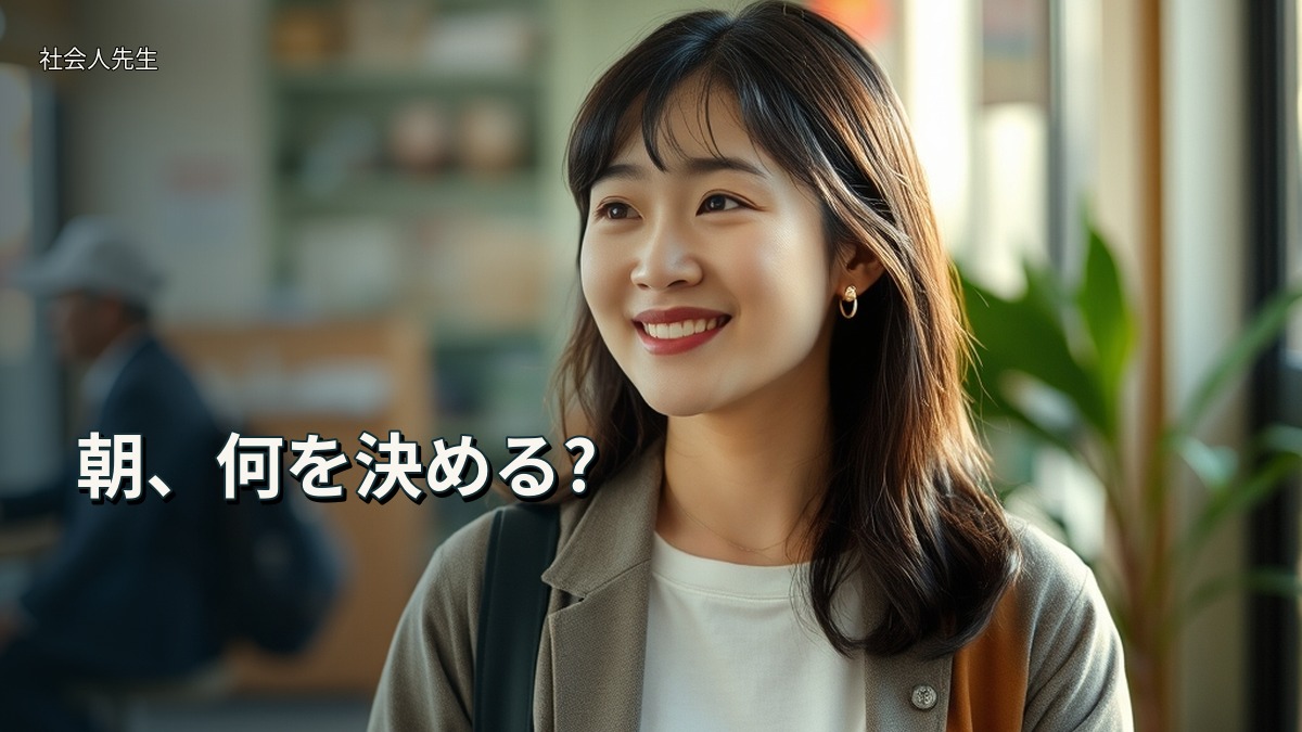 朝、何を決める?