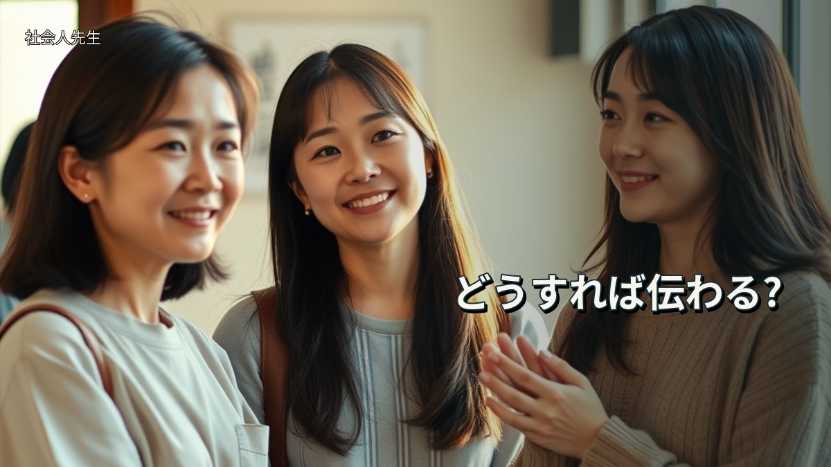 どうすれば伝わる?