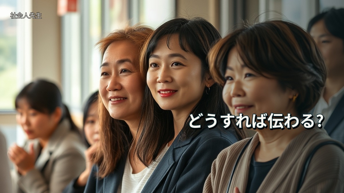 どうすれば伝わる?