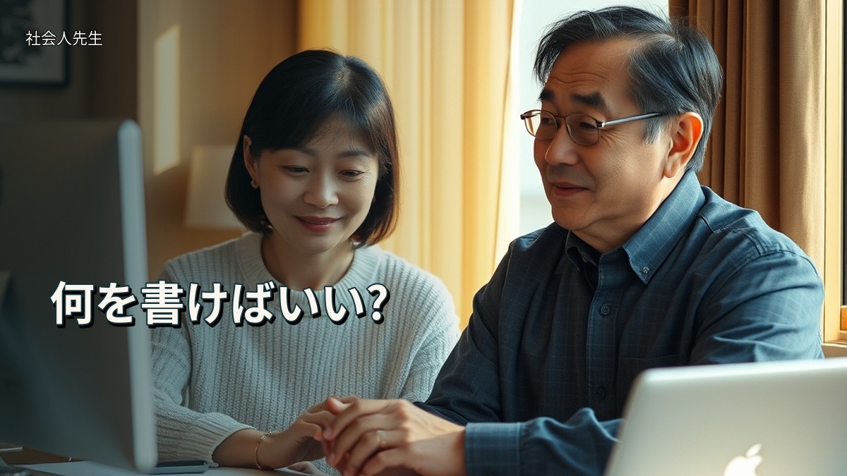 何を書けばいい?