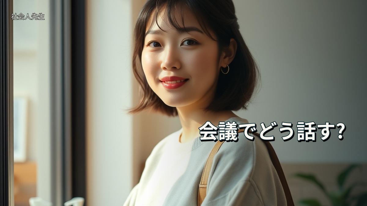 会議でどう話す?