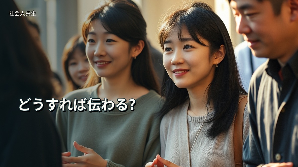 どうすれば伝わる?
