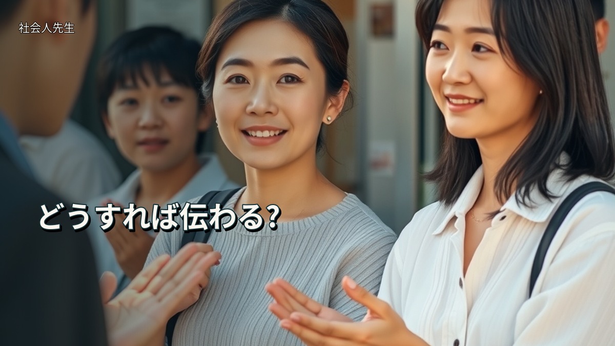 どうすれば伝わる?