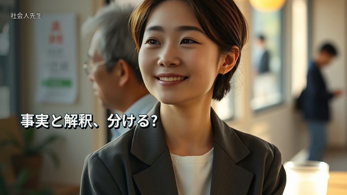 事実と解釈、分ける?