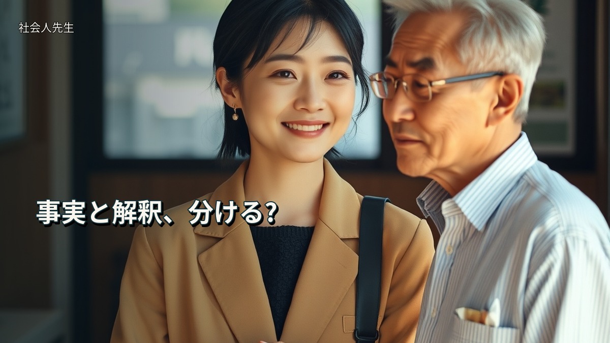 事実と解釈、分ける?