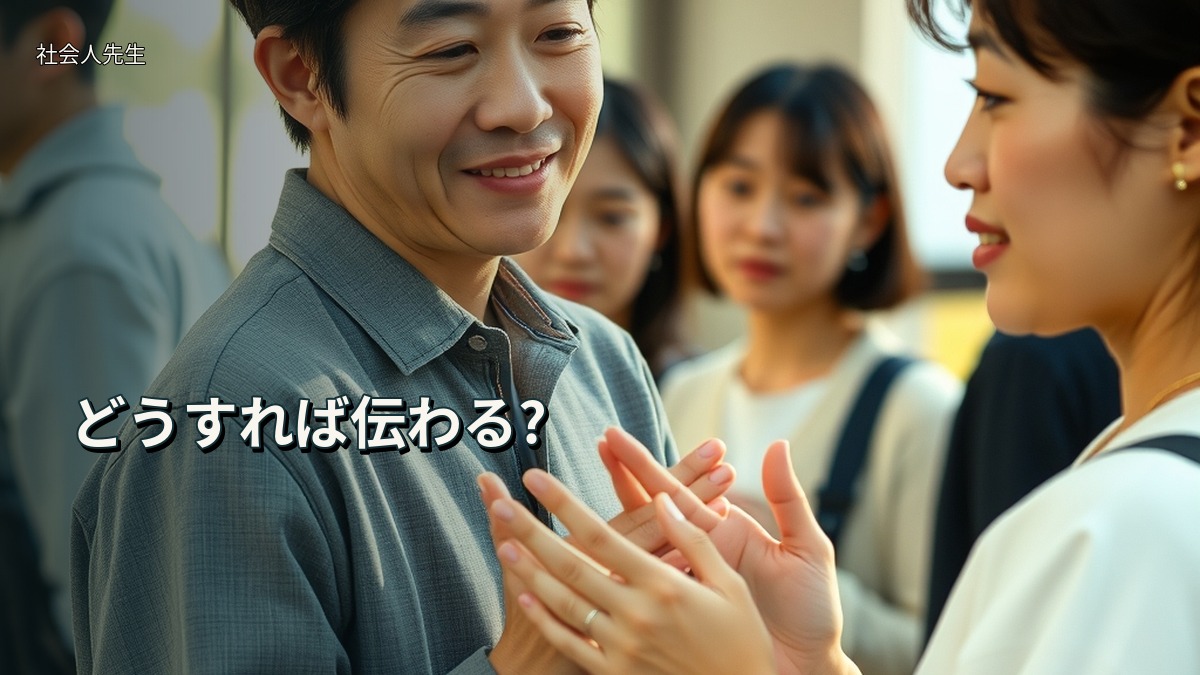 どうすれば伝わる?