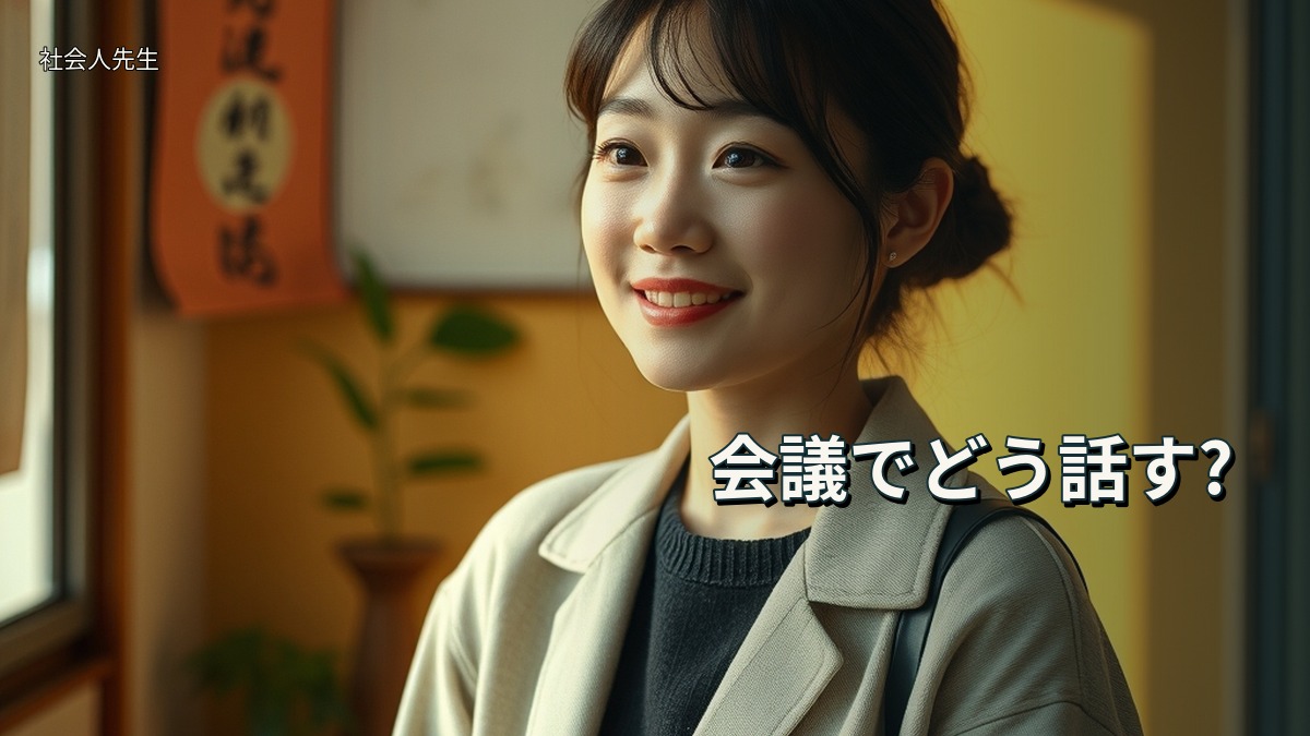 会議でどう話す?