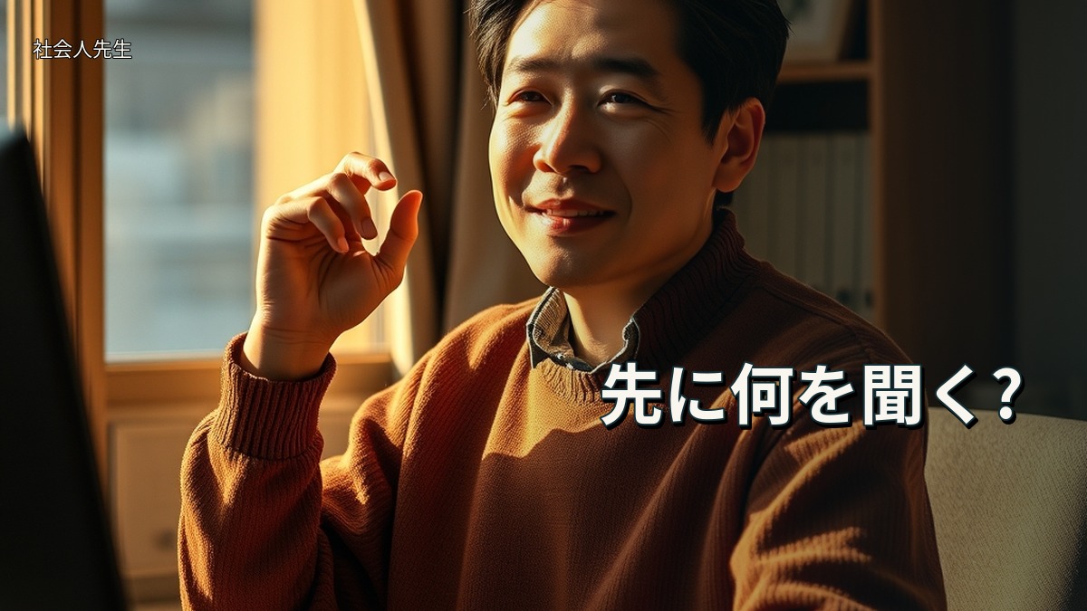 先に何を聞く?