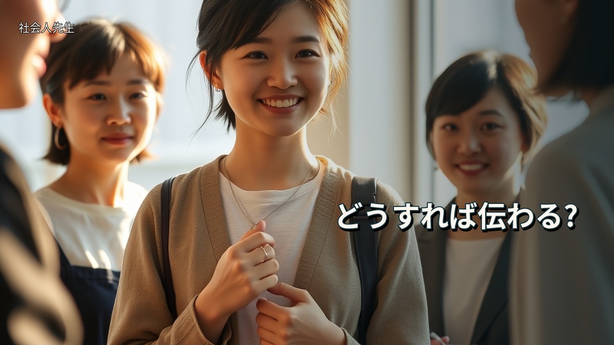 どうすれば伝わる?