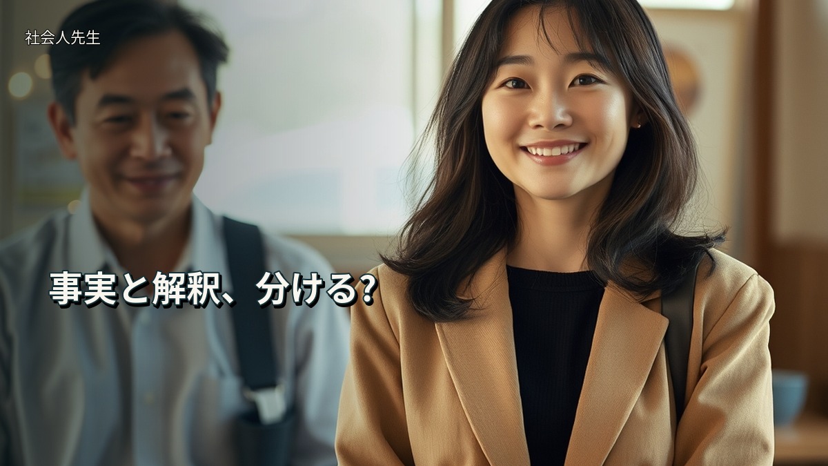 事実と解釈、分ける?