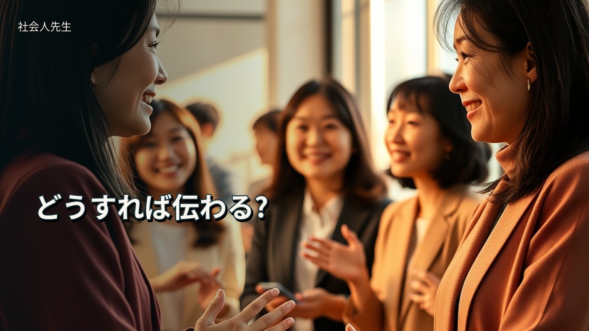 どうすれば伝わる?