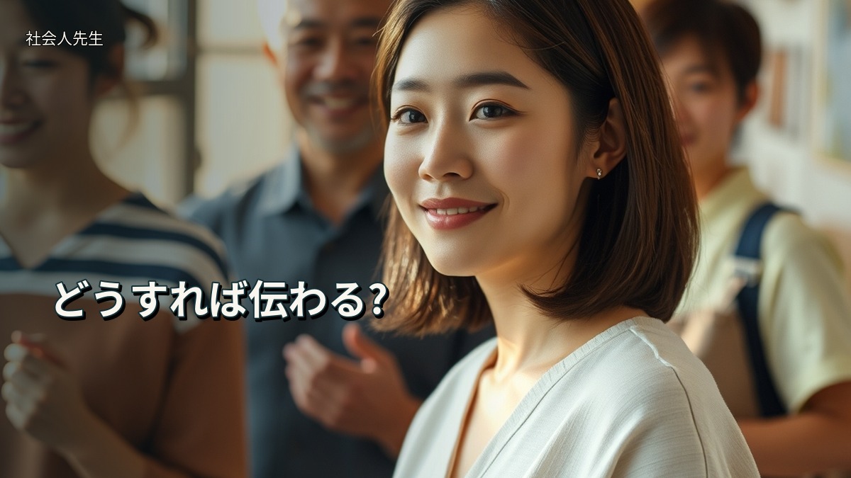 どうすれば伝わる?