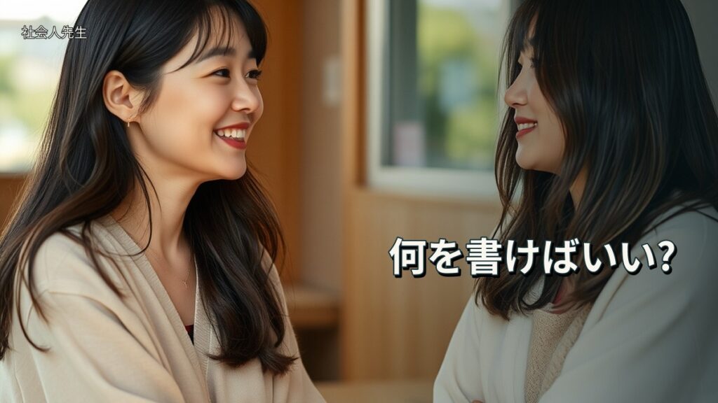 何を書けばいい?