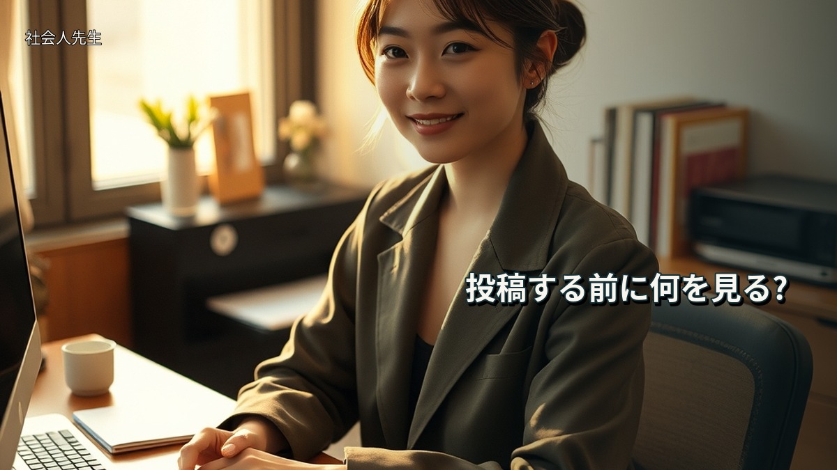 投稿する前に何を見る?