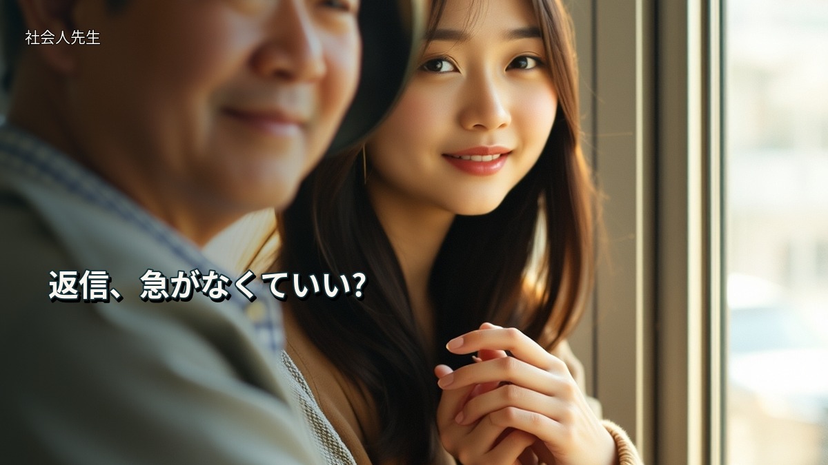 返信、急がなくていい?