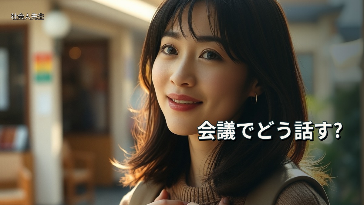 会議でどう話す?