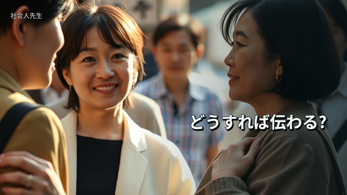 どうすれば伝わる?