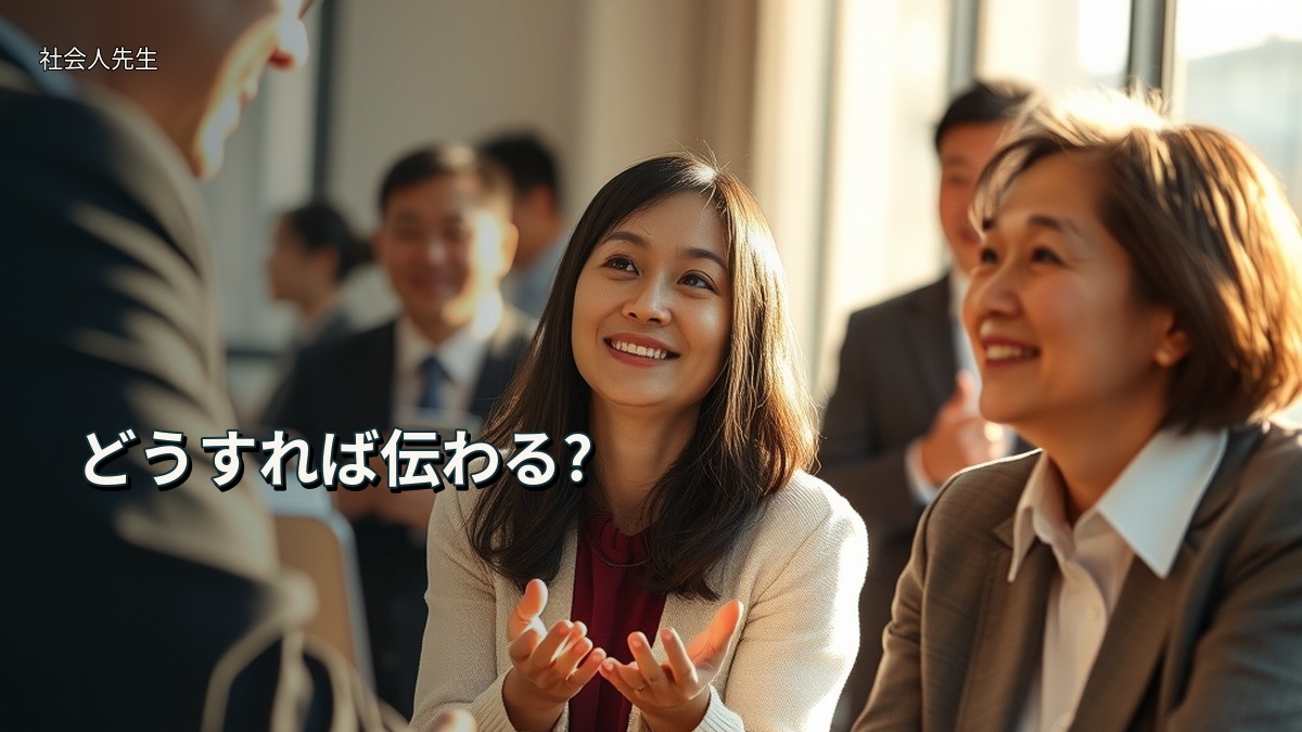 どうすれば伝わる?