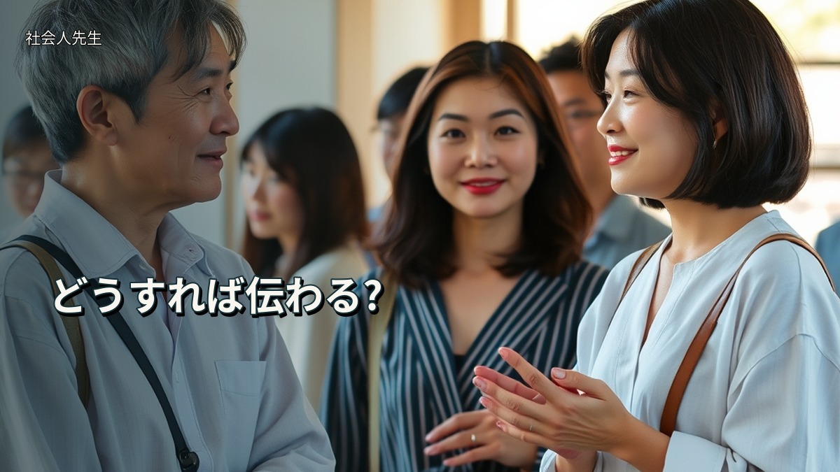 どうすれば伝わる?