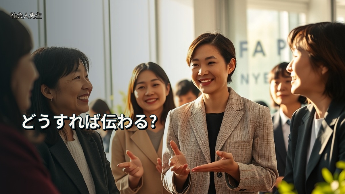 どうすれば伝わる?