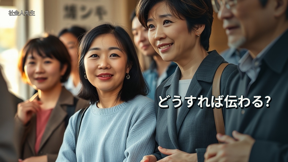 どうすれば伝わる?