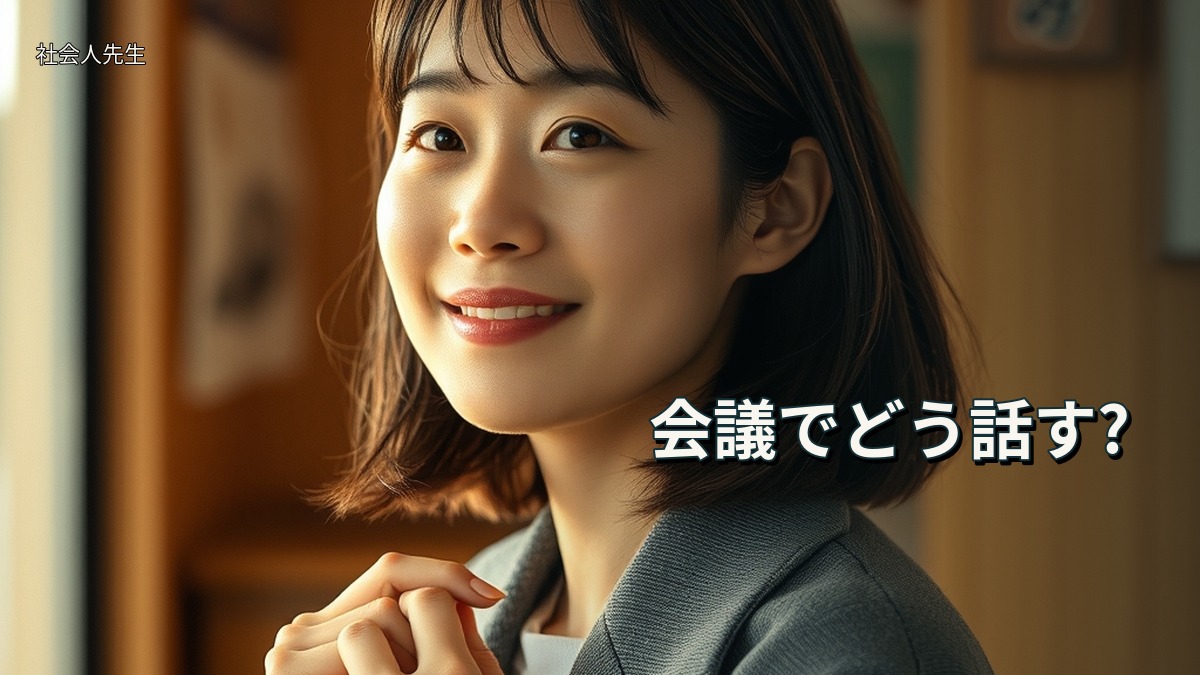 会議でどう話す?
