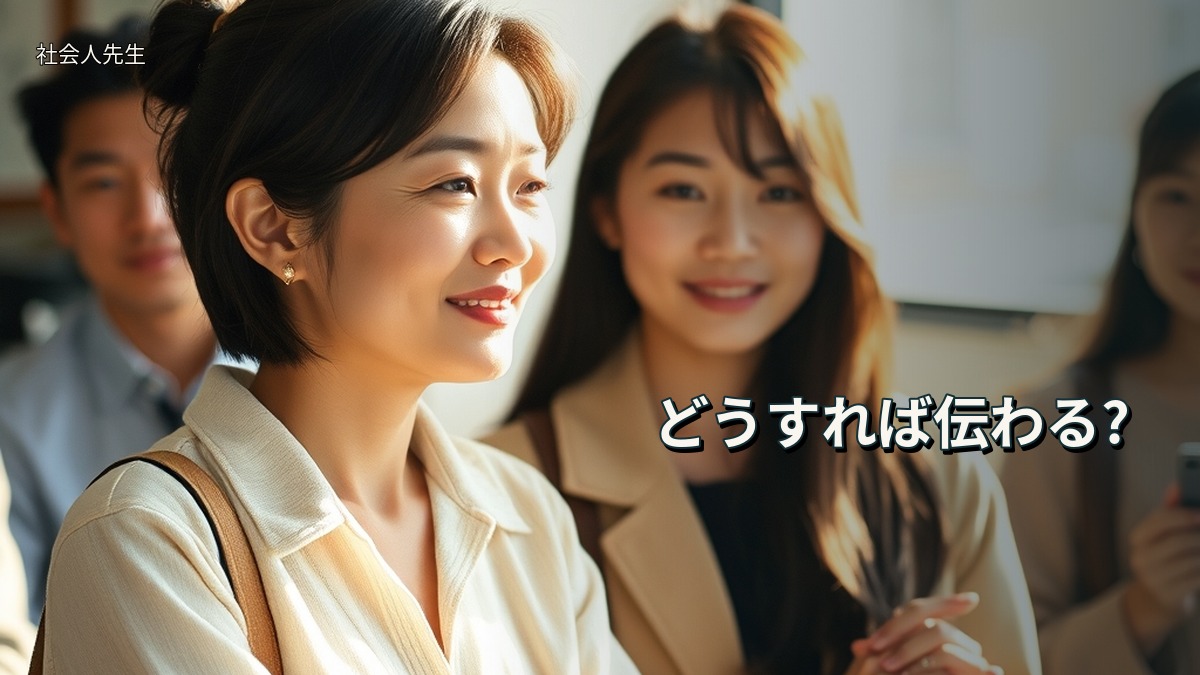 どうすれば伝わる?