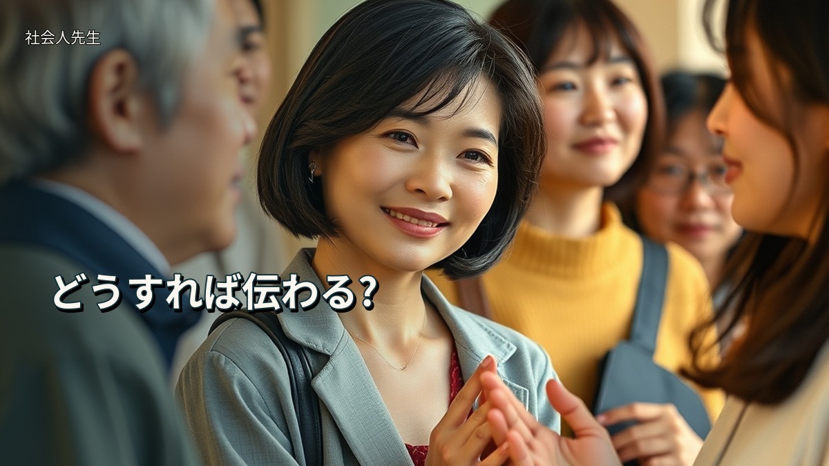 どうすれば伝わる?