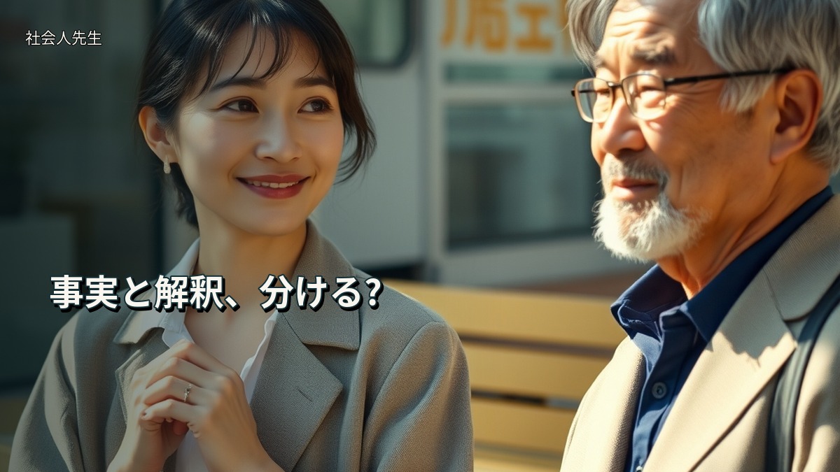 事実と解釈、分ける?