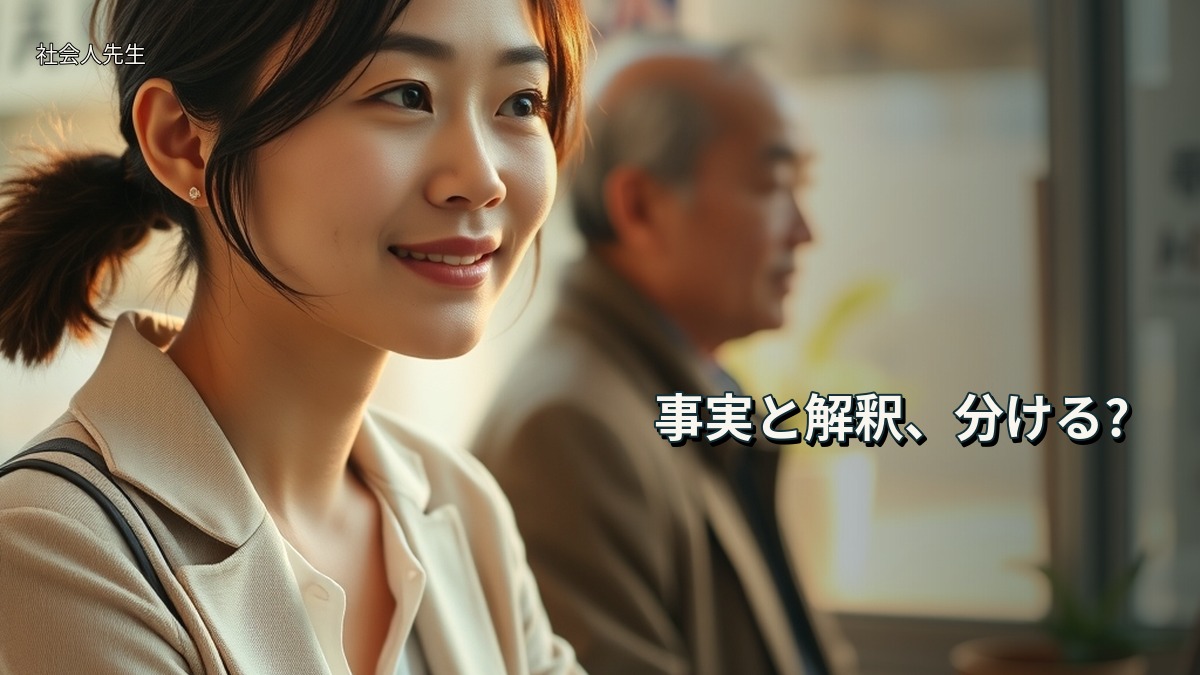 事実と解釈、分ける?