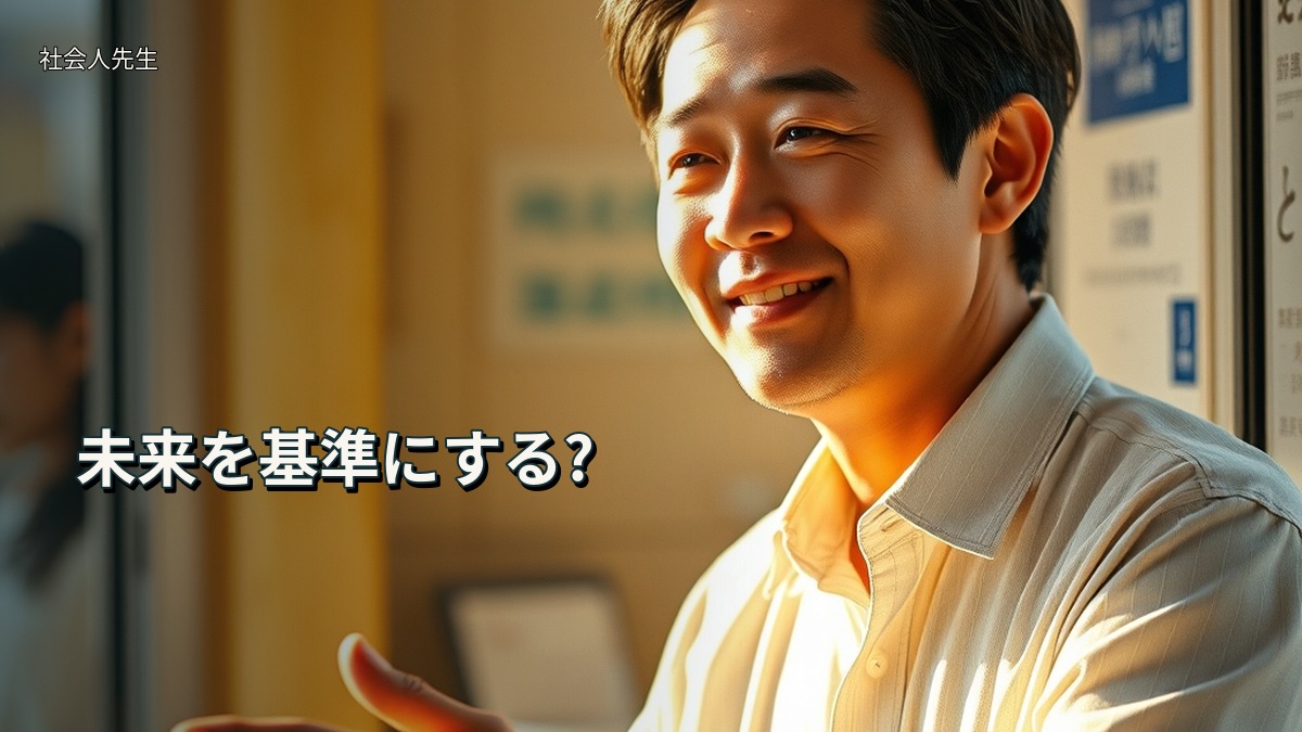 未来を基準にする?