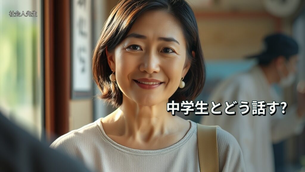 中学生とどう話す?